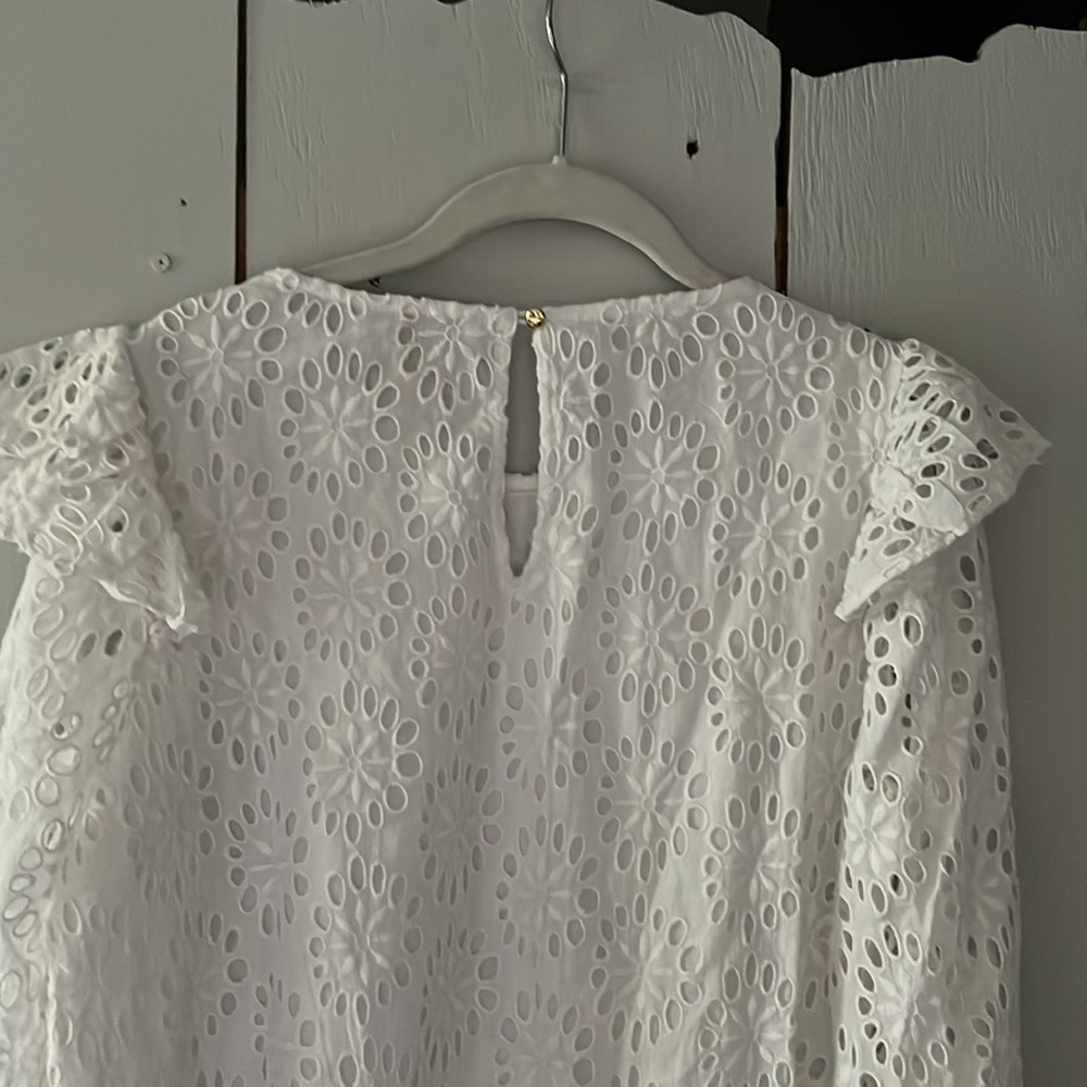 Sail To Sable Embroidered Ruffle Sleeve Top - Picture 7 of 10